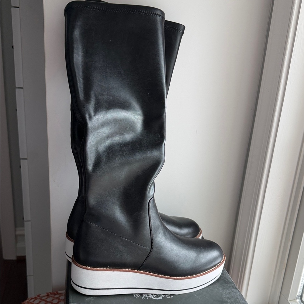 SILENT D Platform boots size 41 black